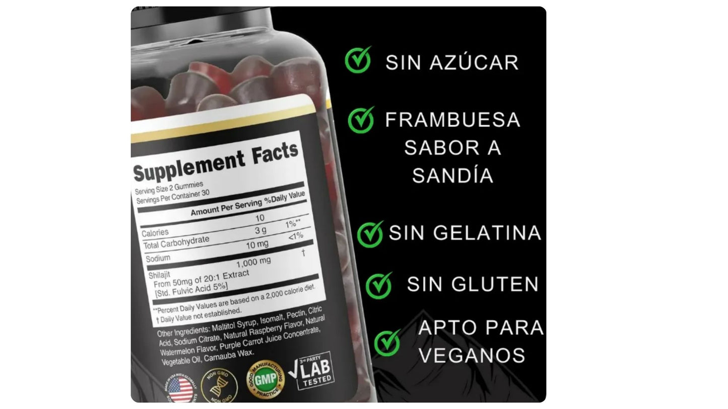 Body Wase I Gominolas de Shilajit Puro